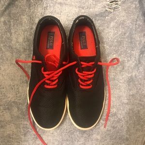 Ralf Lauren Mens Size 11 D Dotted Mesh Upper